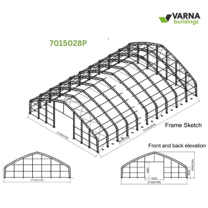 70x150x28ft Storage Tent
