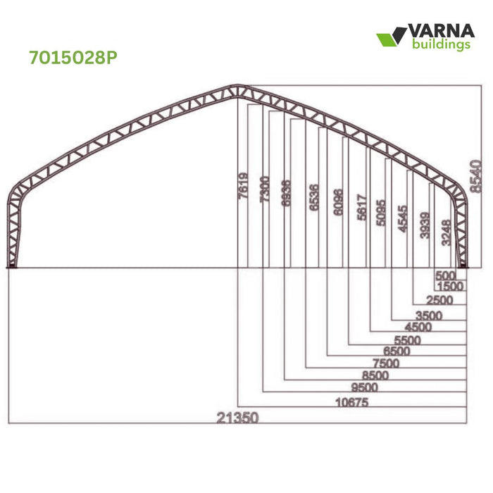 70x150x28ft Industrial Storage Tent