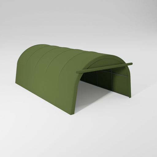 This 12x20x8ft carport offers substantial covered parking.