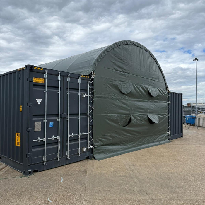 A Successful Installation of a 20x20 Container Canopy in Ashton, UK