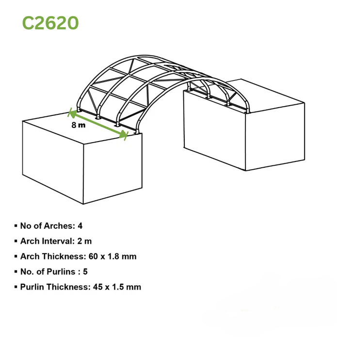 20x26ft Container Canopy