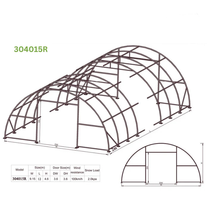 30x40x15ft Single Trussed - Industrial Storage Tent
