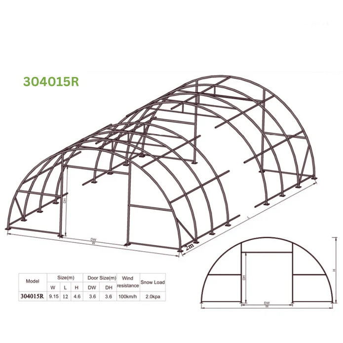 30x40x15ft Single Trussed - Industrial Storage Tent