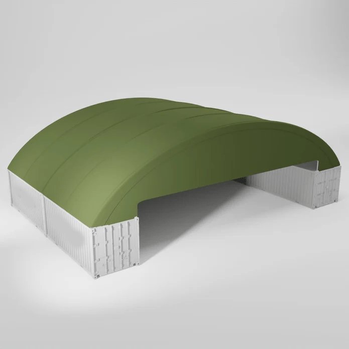 Double Trussed  60x40ft Container Canopy