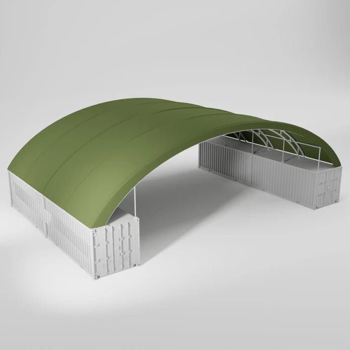 Double Trussed  60x40ft Container Canopy