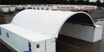 Functional 26x40 Container Shelter: Offering extensive outdoor coverage and versatility, from storage to work areas and more.