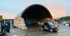 Durable 40x40 Container Shelter with Double Truss: Reliable Shelter for Various Uses